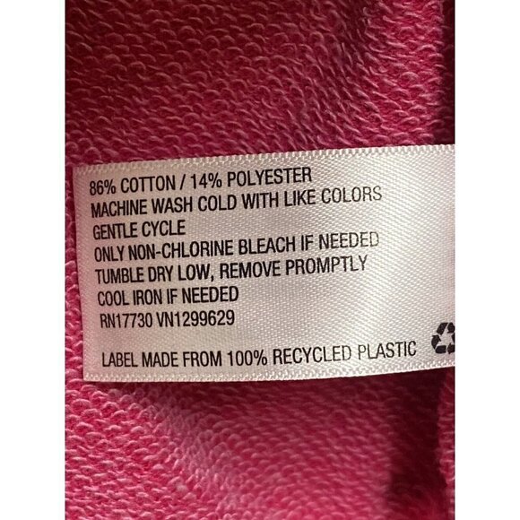 Womens Seamed Front Hooded Sweatshirt Pocket Magenta Pink Wild Fable S - Picture 4 of 6